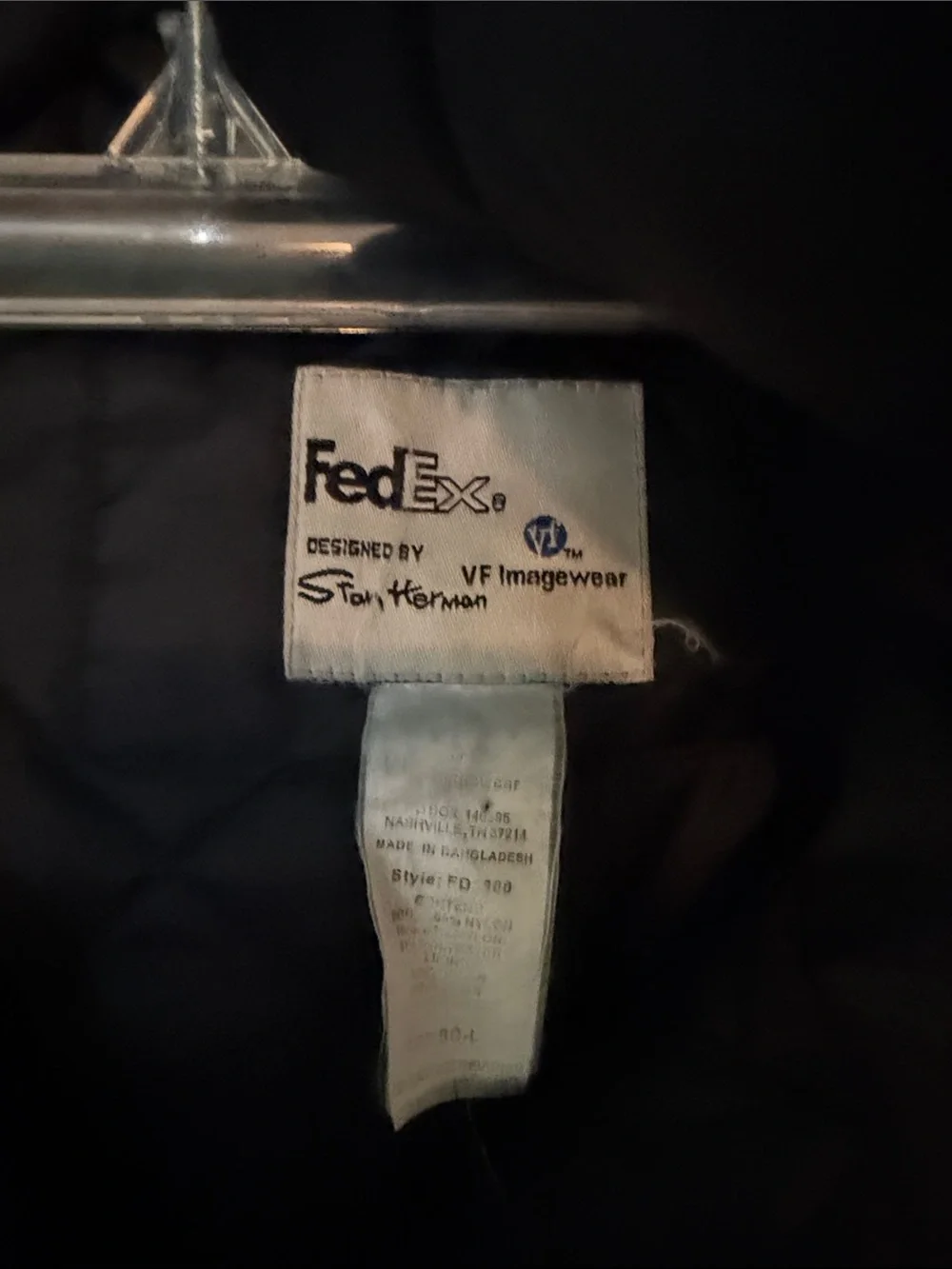 FedEx Men’s Black and Purple Performance Hooded Jacket